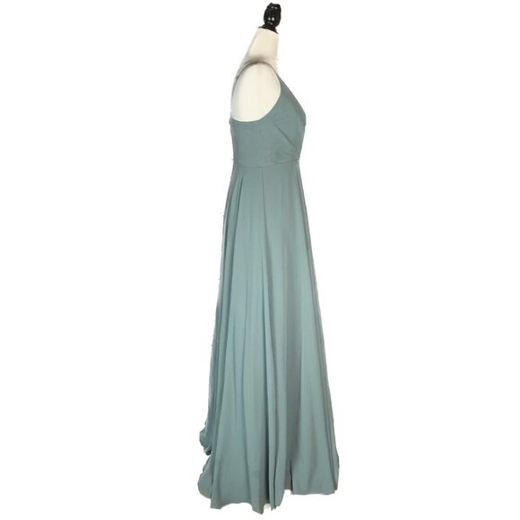 BHLDN Moss Green Eva Bridesmaid Dress - Picture 8 of 14